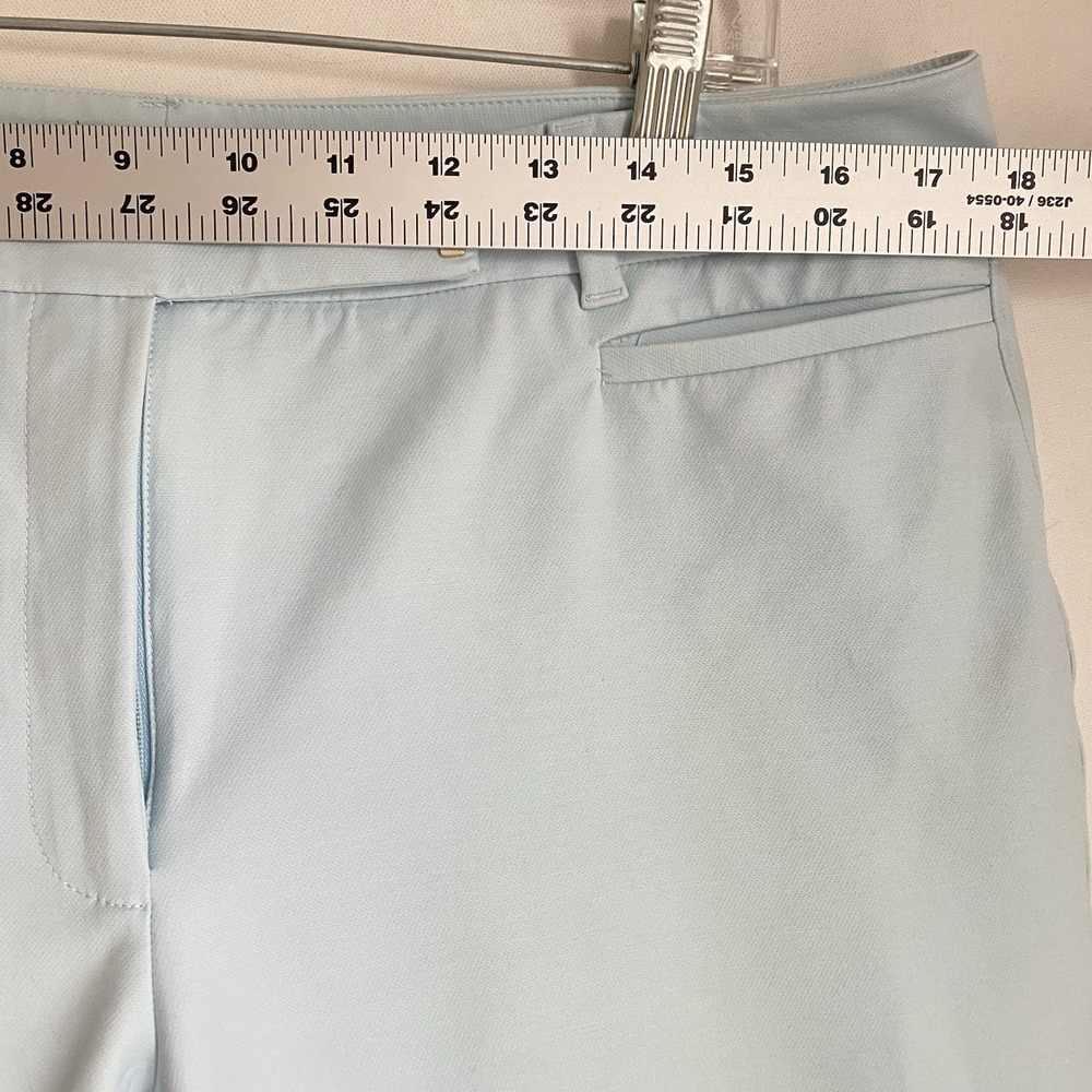 White House Black Market Dress Pants Size 12 Light Blue Slim Career Stretch - Picture 6 of 12
